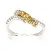 CDR14 Yellow/Pink Diamond Triliogy Ring
