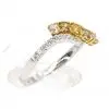 CDR14.3 Yellow/Pink Diamond Triliogy Ring