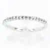 Aquamarine Bead Wedder Set in 18ct White Gold
