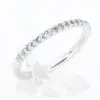 Aquamarine Bead Wedder Set in 18ct White Gold