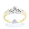 Brilliant Cut Diamond Ring Two Tone