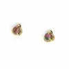 Crystal Opal Drop Stud Earrings in 14ct White Gold