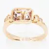 square morganite ring