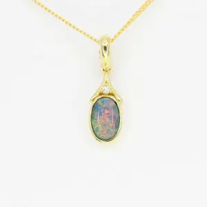 opal pendant necklace