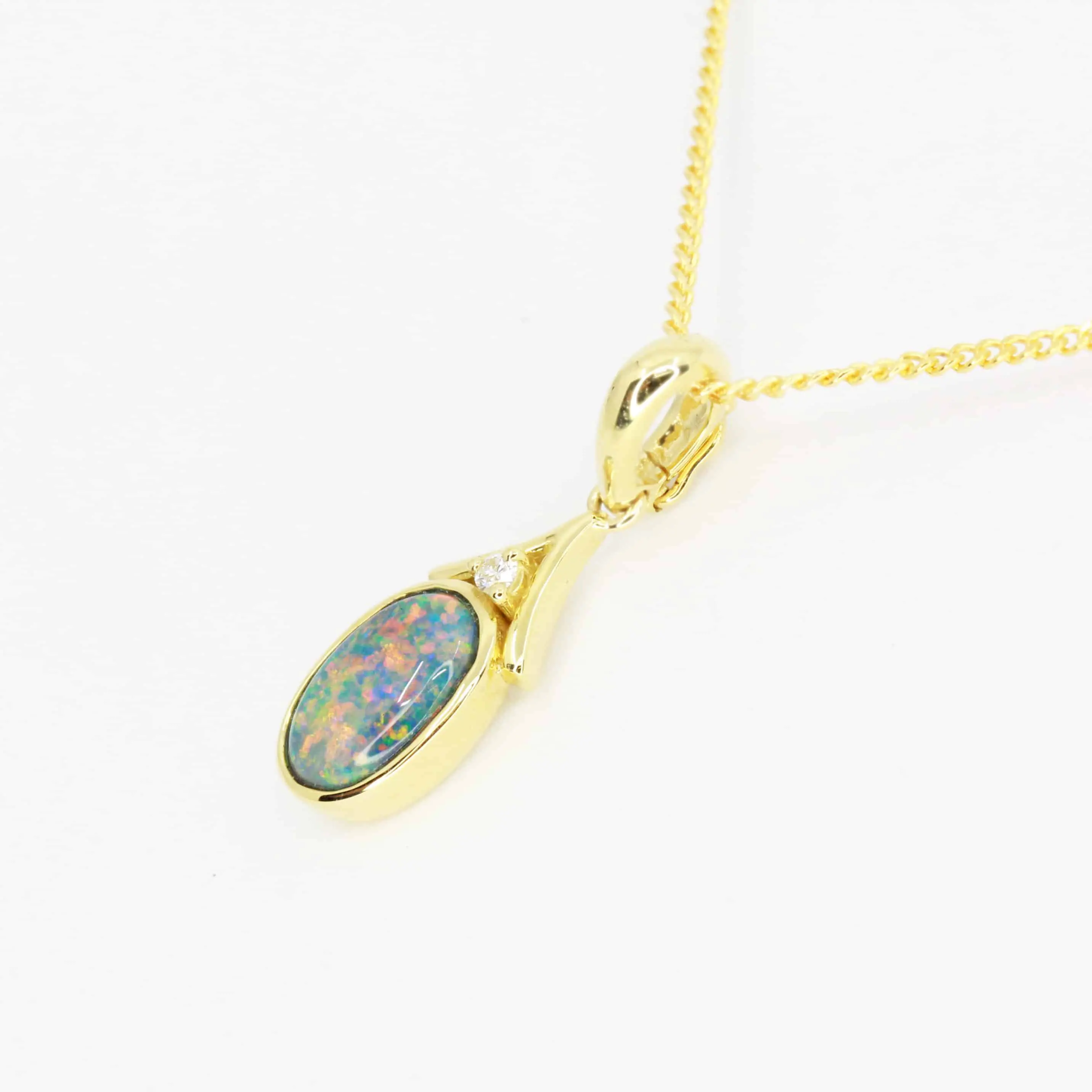 opal pendant necklace