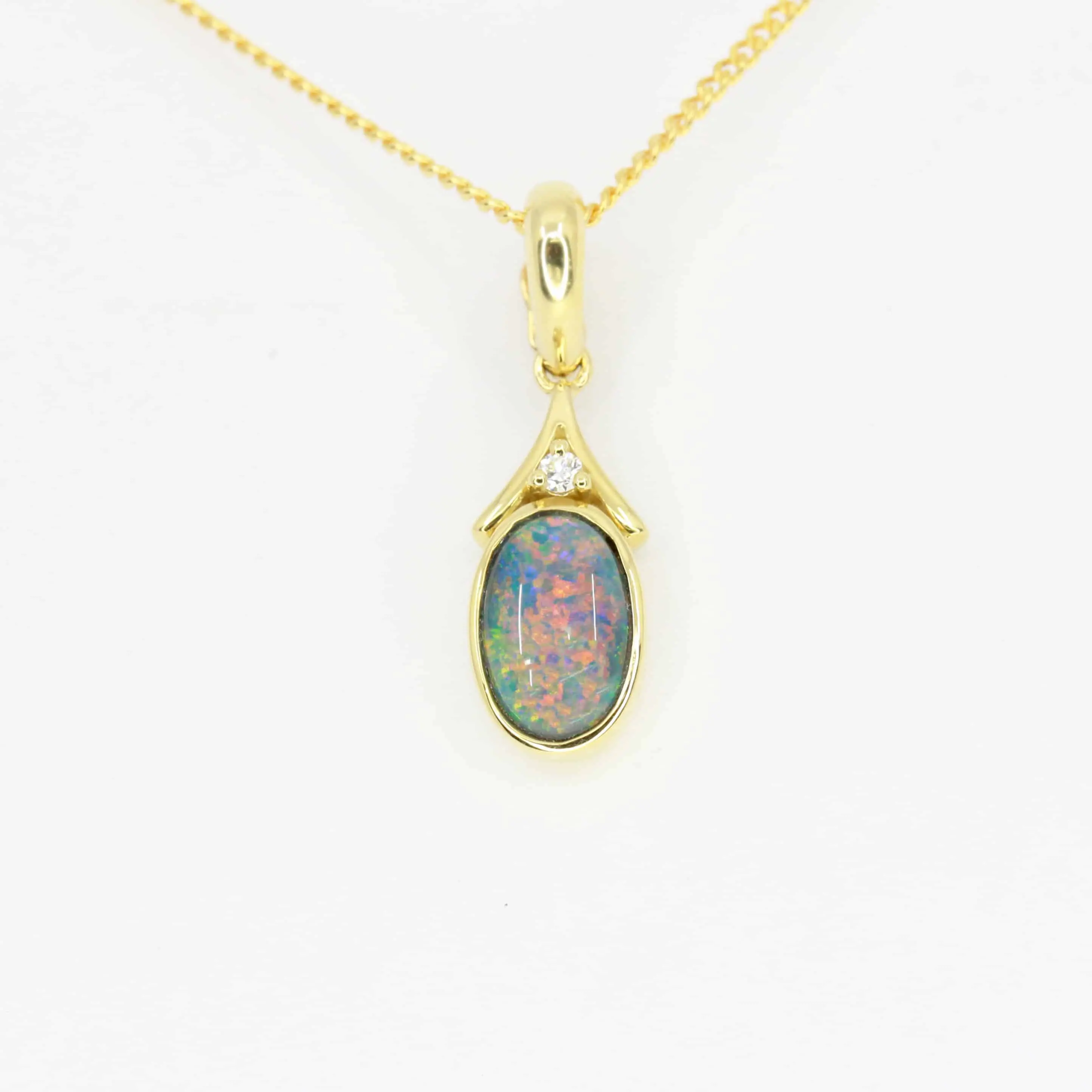 opal pendant necklace