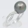 tahitian black pearl with diamond should accent