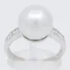 white south sea pearl diamond ring