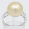 white south sea pearl diamond ring