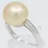 white south sea pearl diamond ring