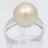 white south sea pearl diamond ring
