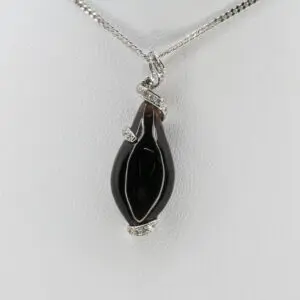 18ct White Gold Smokey Quartz Pendant