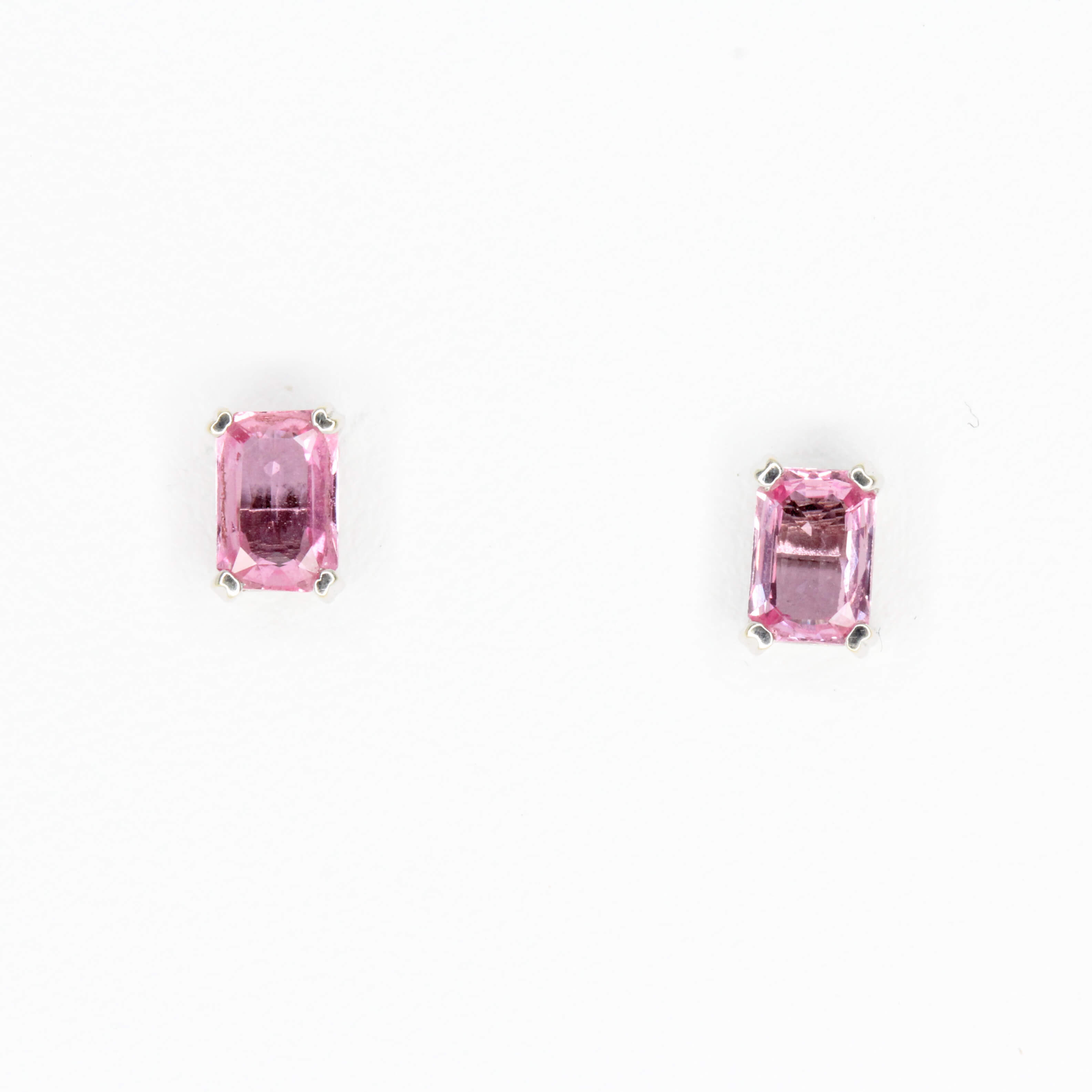 Statement Pink Sapphire And Pearls Diamond Earrings  Jaipur Jewels