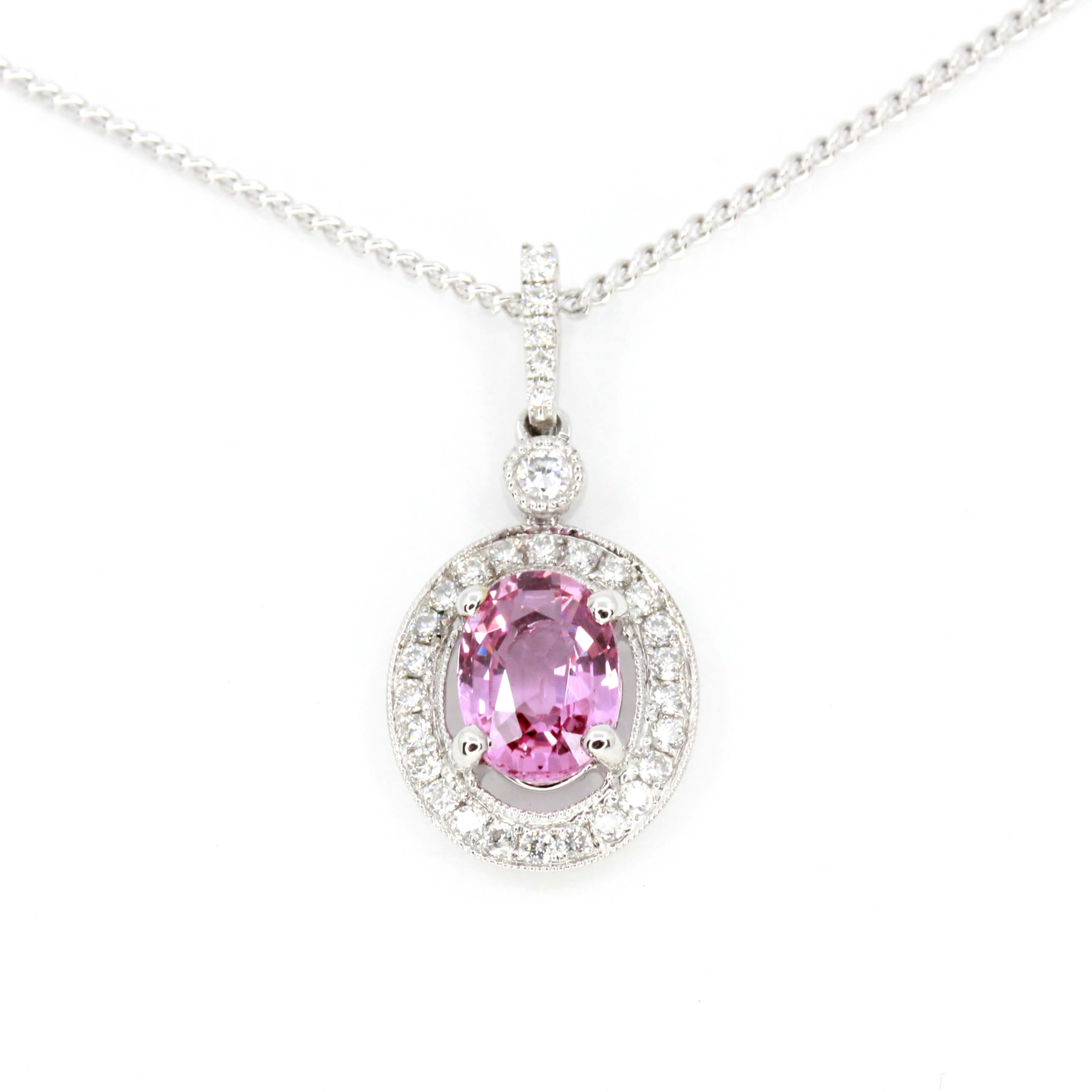 14ct Rose Gold Pink Sapphire Heart Pendant [7-59] - $0 : Birkbecks  Jewellers, Bespoke Gold Coast Jewellers