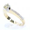 Yellow Diamond Ring with Diamond Accents Set in 18ct Yellow Gold