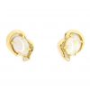 Opal Stud Gold Earrings