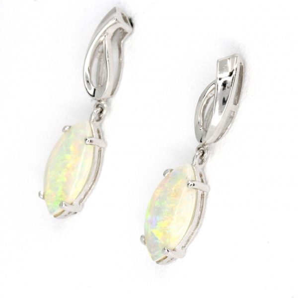 Crystal Opal Drop Stud Earrings