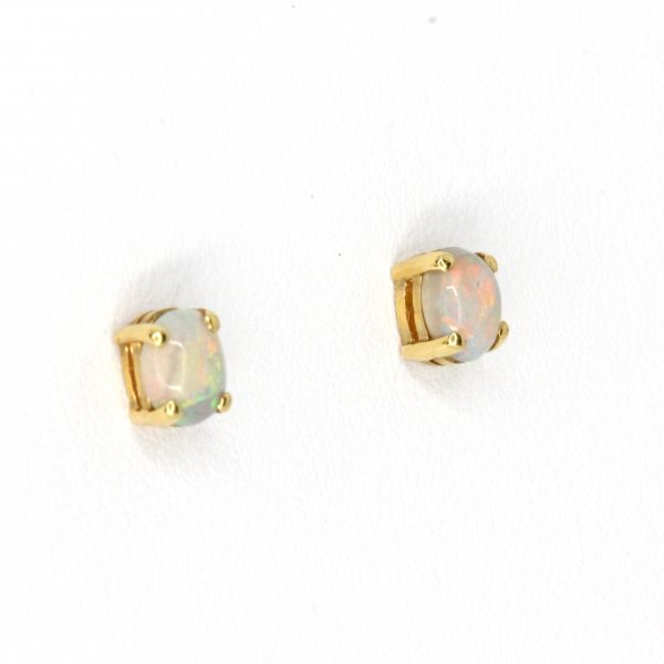 crystal opal earrings gold