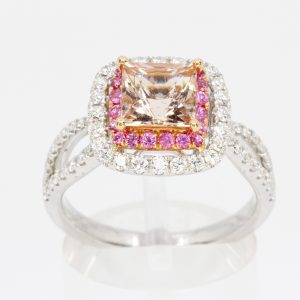 Pink diamond ring