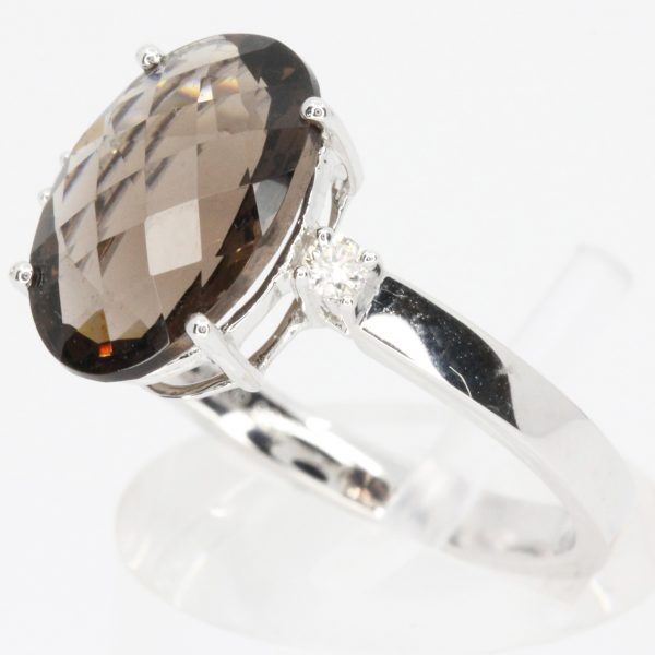 morganite stone diamond ring