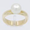 white south sea pearl yellow gold ring
