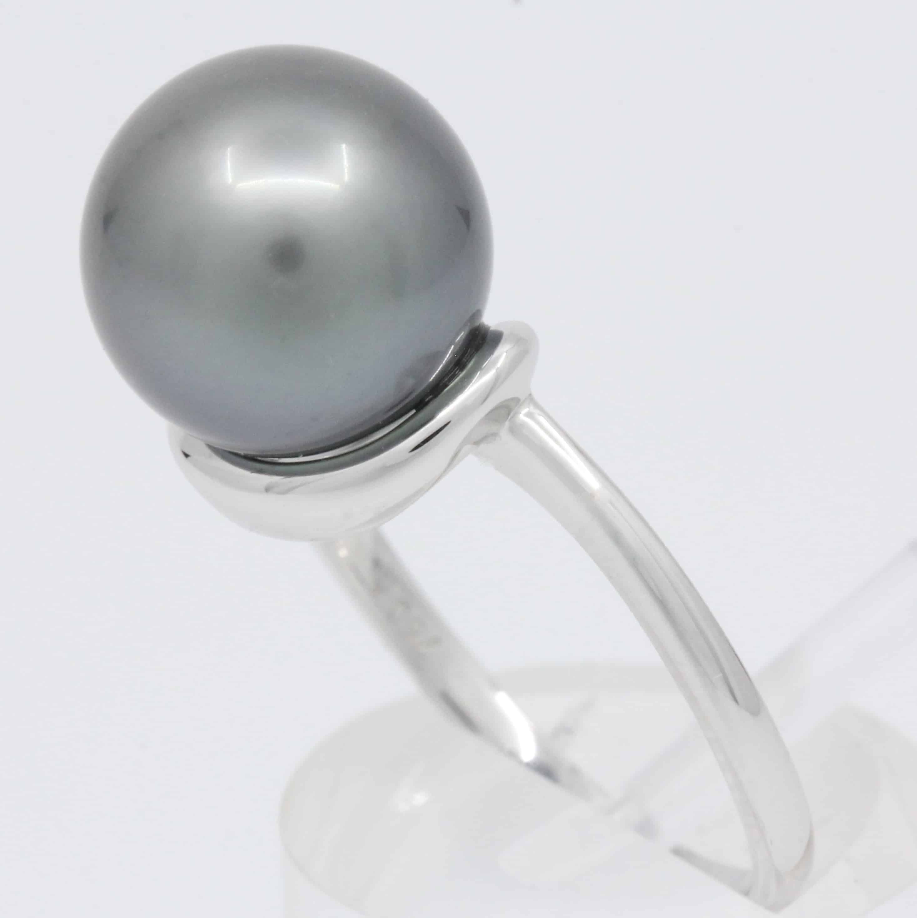tahitian black pearl ring