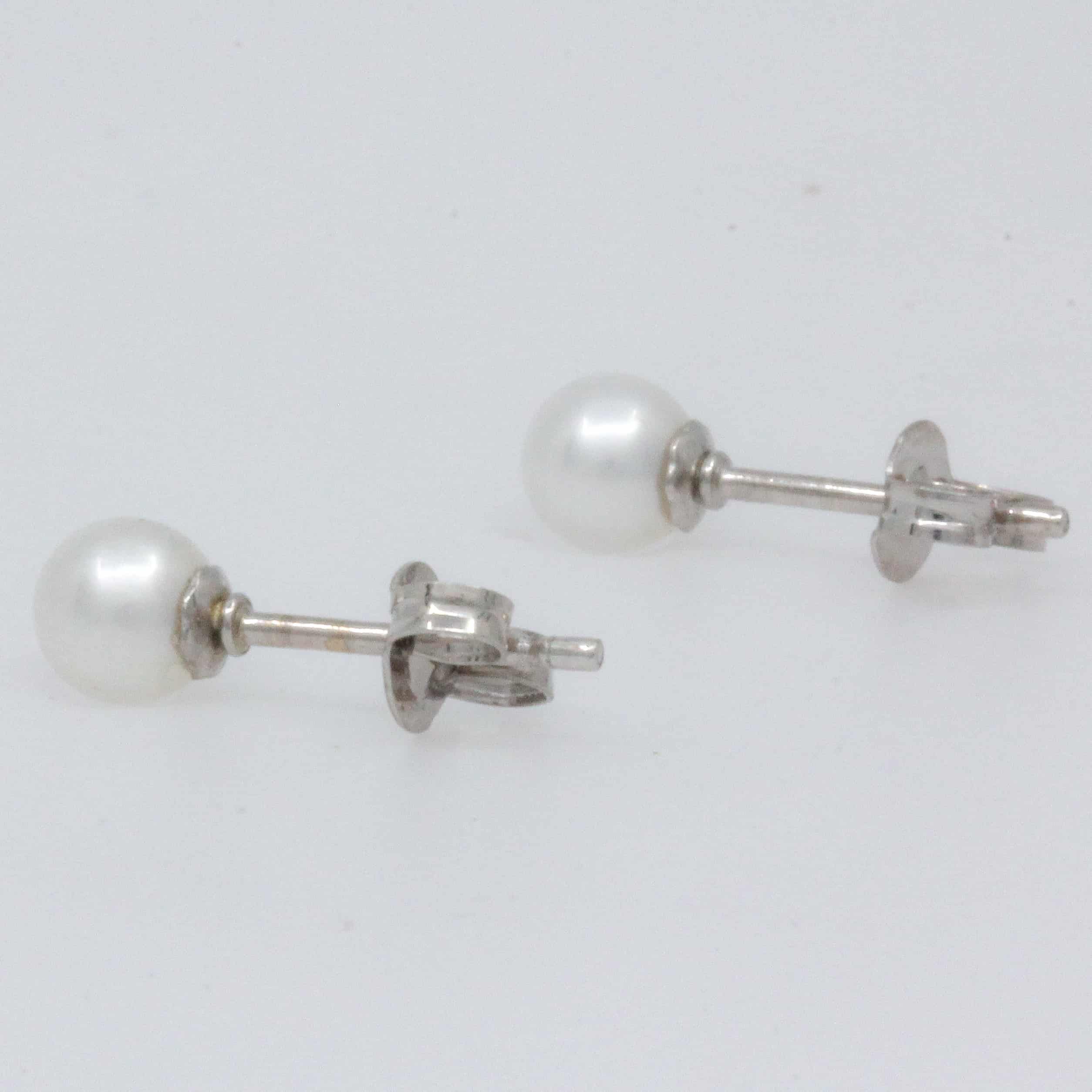 white pearl studs
