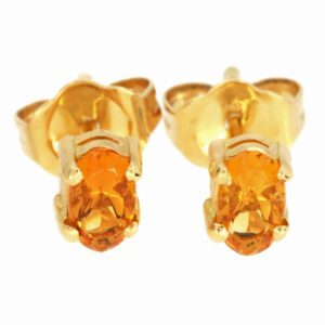 18ct Yellow Gold Citrine Earrings