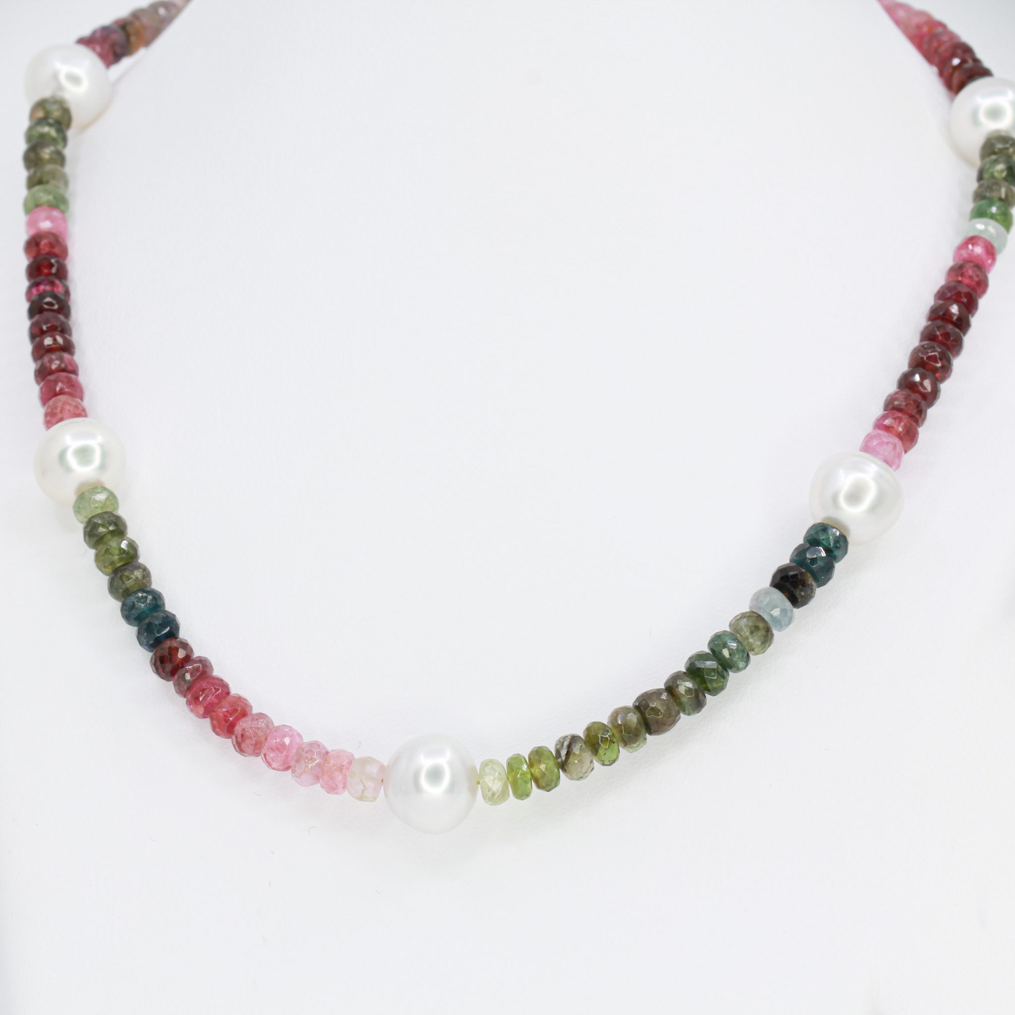 Multi-Colour Tourmaline Gemstone Beaded 