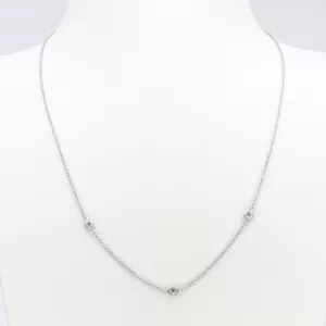 18ct White Gold Diamond Necklace