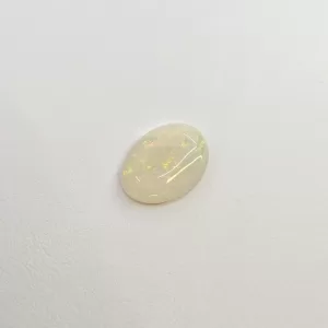 13.05x9.8mm Solid White Opal