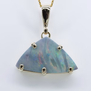 9ct Yellow Gold Queensland Boulder Opal Pendant