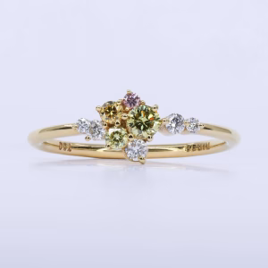 18ct Yellow Gold Australian Argyle Diamond Ring
