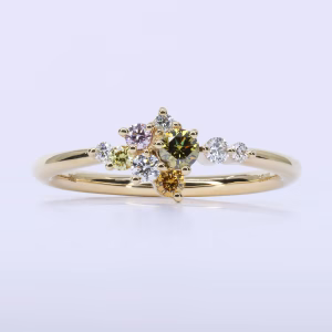 18ct Yellow Gold Australian Argyle Diamond Ring