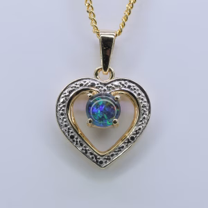9ct Yellow Gold Opal Triplet Pendant