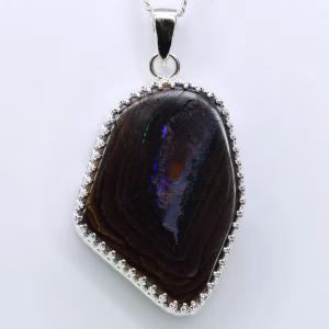 Sterling Silver Queensland Boulder Opal Pendant