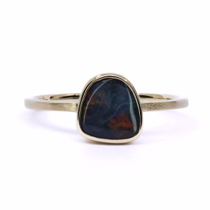 9ct Yellow Gold Queensland Boulder Opal Ring