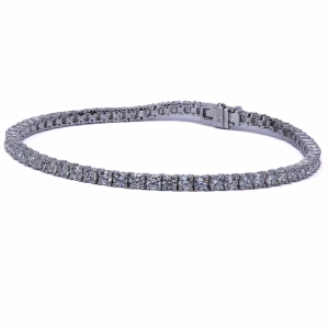 9ct White Gold Lab Grown Diamond Bracelet