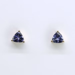 18ct Yellow Gold Tanzanite Earrings