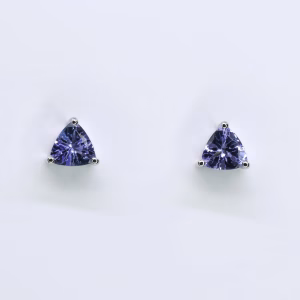 18ct White Gold Tanzanite Earrings