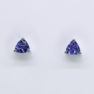 18ct White Gold Tanzanite Earrings