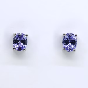 18ct White Gold Tanzanite Earrings