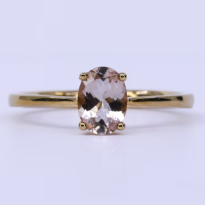18ct Yellow Gold Morganite Ring