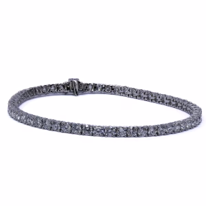 9ct White Gold Lab Grown Diamond Bracelet