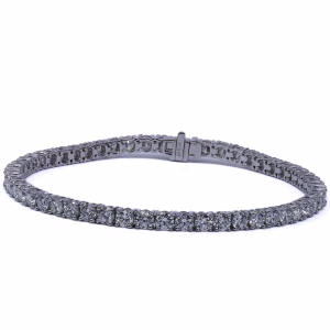9ct White Gold Lab Grown Diamond Bracelet