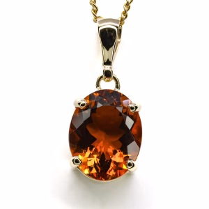 9ct Yellow Gold Citrine Pendant