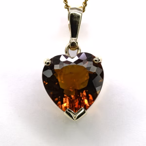 9ct Yellow Gold Citrine Pendant