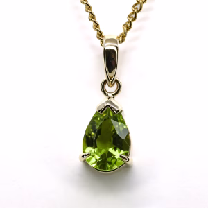 9ct Yellow Gold Peridot Pendant