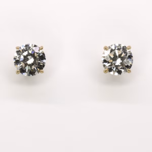 9ct Yellow Gold Lab Grown Diamond Earrings