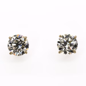 9ct Yellow Gold Lab Grown Diamond Earrings